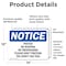 Signmission Posted No Hunting No Trespassing Please OSHA Notice Sign, Vinyl Decal, 14in W x 10in L, 2PK OS-2PACK-NS-D-1014-L-17720 - alternate 3